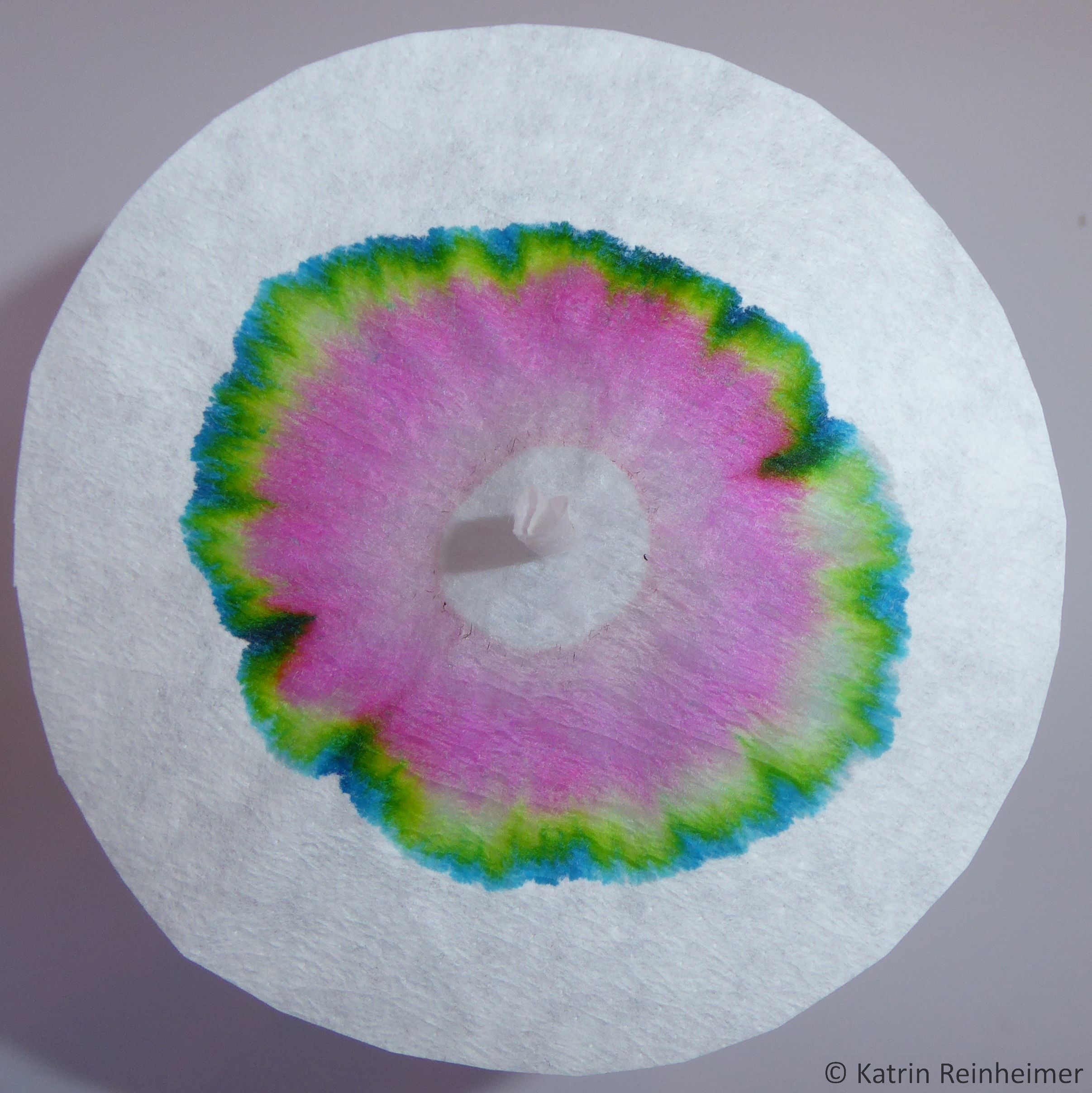 Chromatographie Das Prinzip des Farbenschreibens Kinder experimentieren