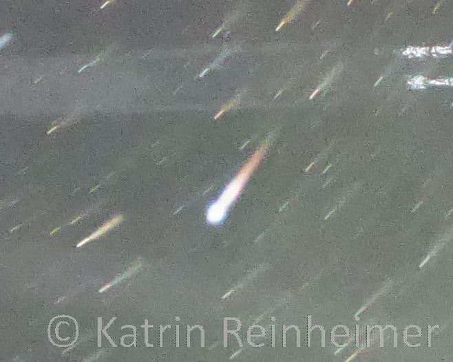 Eine Feuerkugel aus dem Meteorstrom der Perseiden.