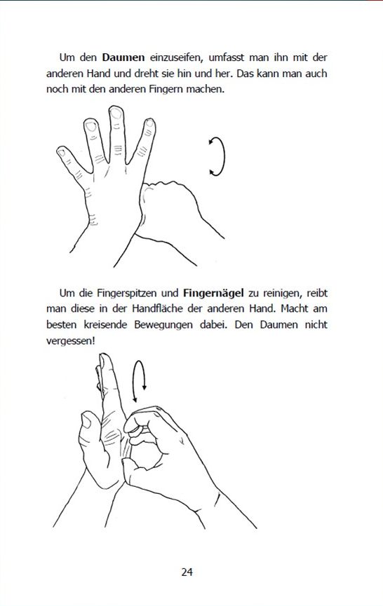 Seite 20 des Buches Handhygiene kinderleicht - Ein Experiment für Zuhause, Kindergarten und Schule.