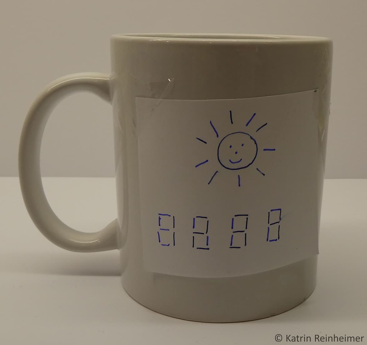 Ich habe mich für ein kleines Bild und einen Geheimcode entschieden.