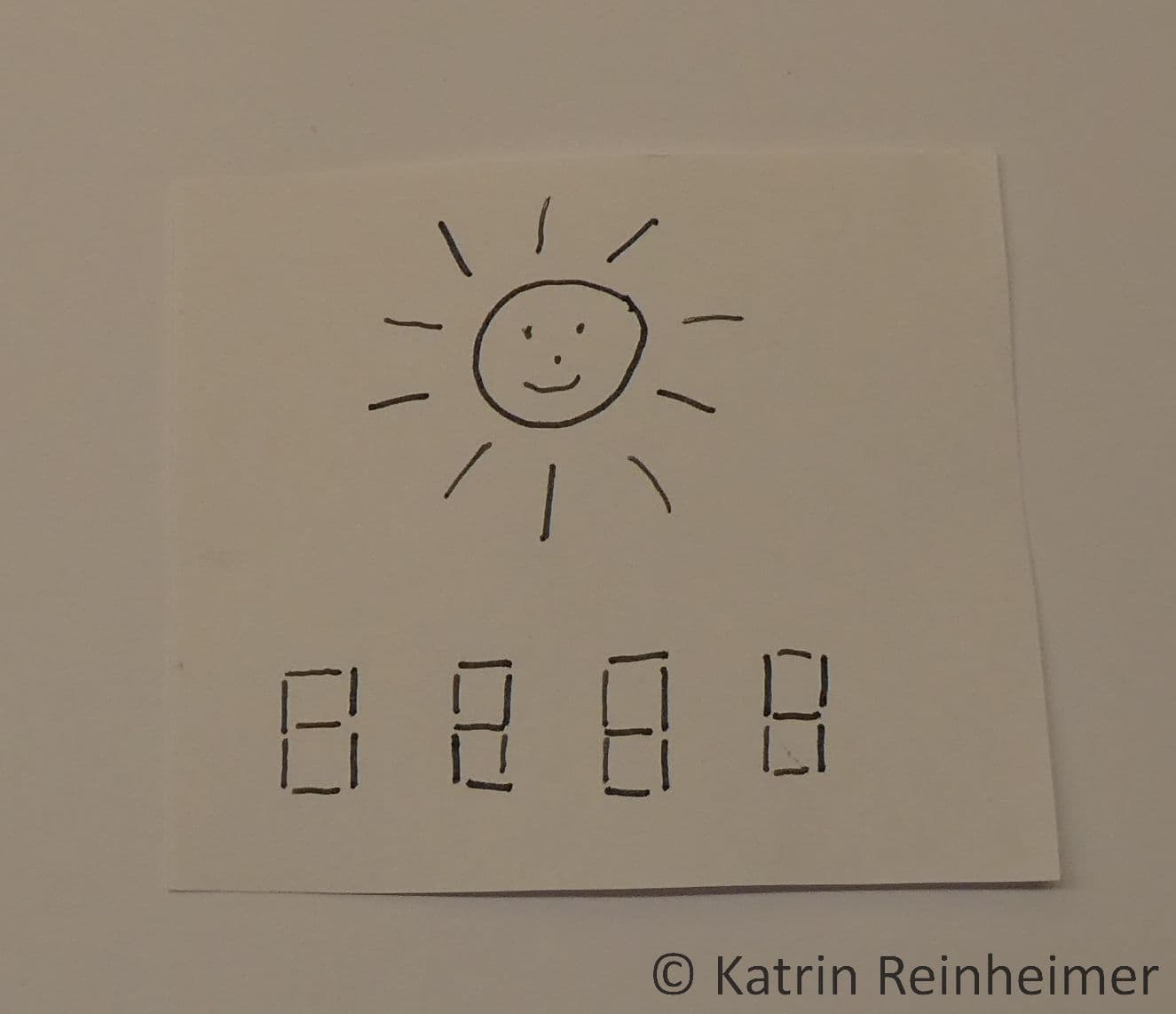 Nach wenigen Minuten im Gefrierfach.